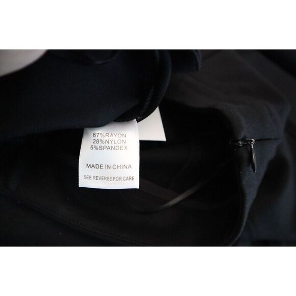 LUCY PARIS PA8907-1 Women's Sz Small Black Kari Slit Cuff Stretch Pants - Picture 3 of 11